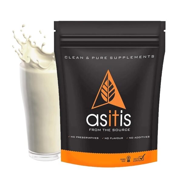 AS-IT-IS Nutrition Whey Protein Concentrate 80% Unflavoured, Labdoor Certified (500Gm)