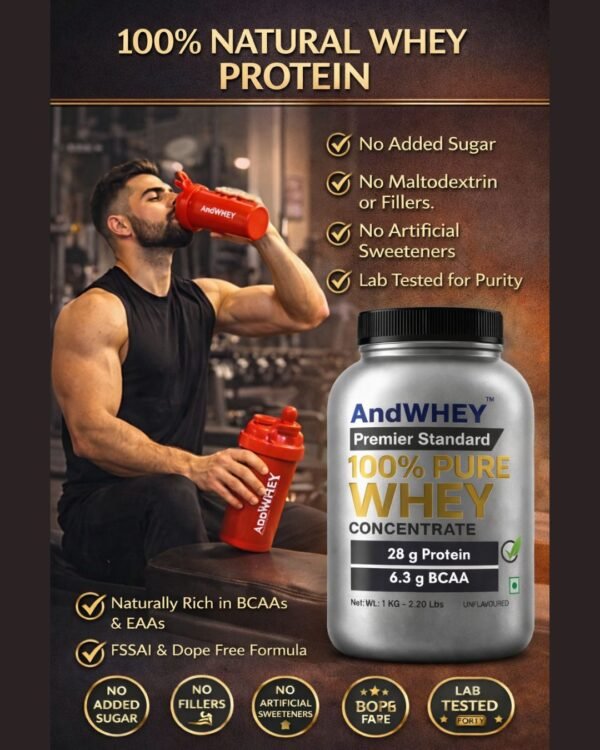 AndWhey - Premier Standard - 100% Pure Whey Concentrate