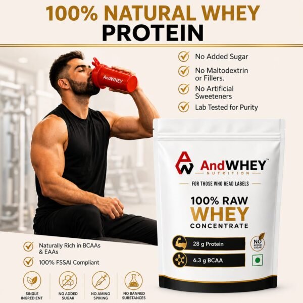 AndWhey 100% Raw Whey Concentrate