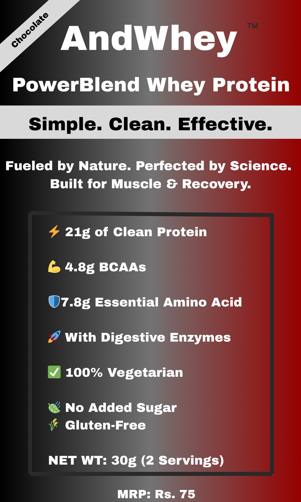 Fueled by Nature, Perfected by Science. AndWhey powerblend whey protein
