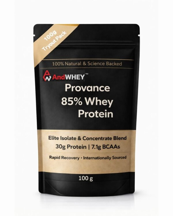 Compliant (36) AndWhey - Provance 85% Whey Protein - 100g Tryout Pack
