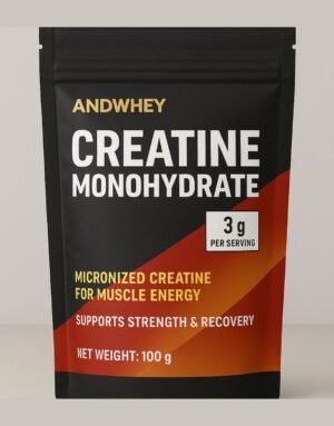 AndWhey Nutrition Creatine Monohydrate 100gms | Tested for Accuracy & Purity