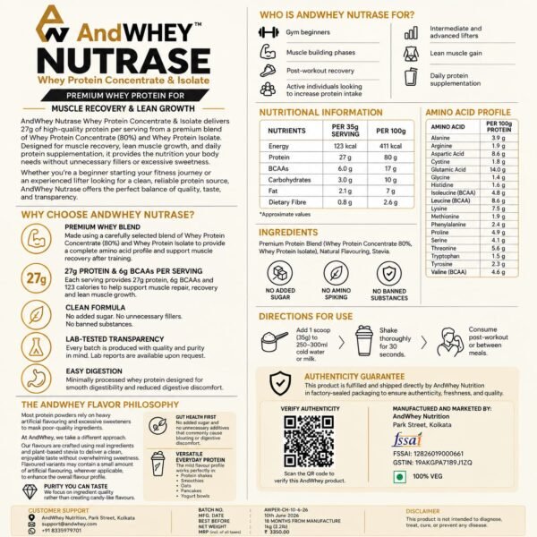 Nutrase Back Pouch Best whey protein