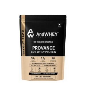 Whey Protein 100g Tryout Pack | AndWhey Provance 85% Blend. Uner Rs 200