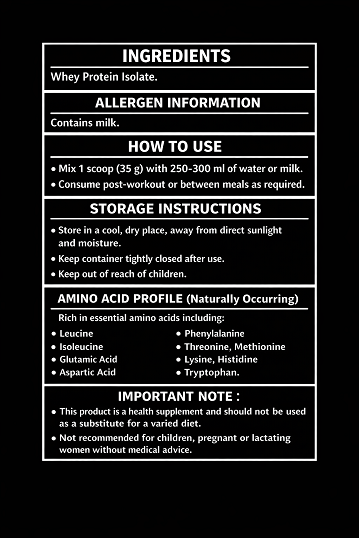 AWN - Whey Protein Isolate (1 KG)