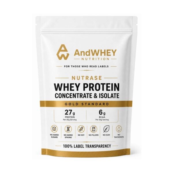 AndWhey Nutrase whey protein front pouch AndWhey Whey Protein Nutrase