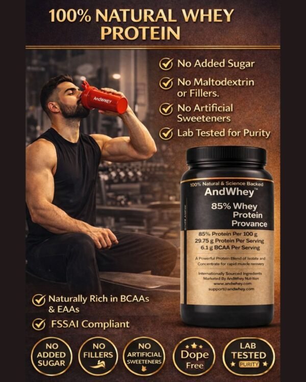 AndWhey - 85% Whey Protein Provance - Evaluation Pack