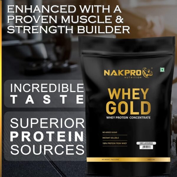 Nakpro Raw Whey Protein Concentrate Unflavoured 1kg