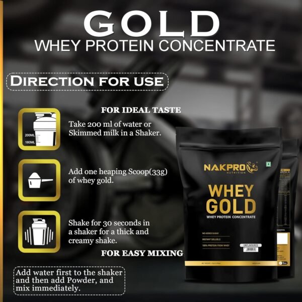 Nakpro Raw Whey Protein Concentrate Unflavoured 1kg