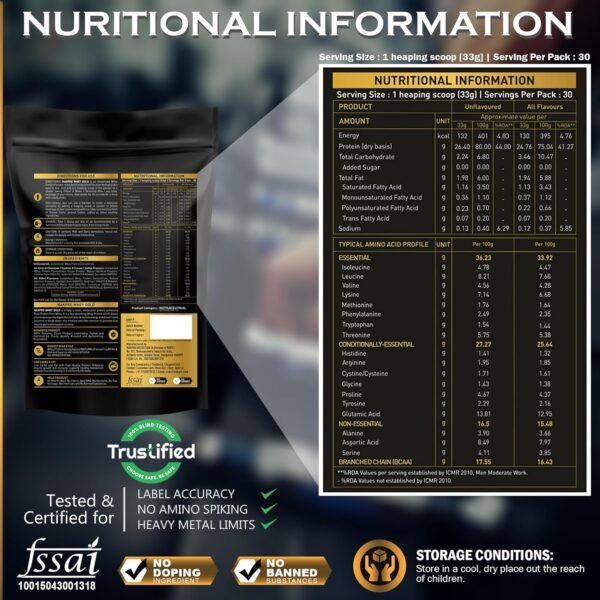 Nakpro Raw Whey Protein Concentrate Unflavoured 1kg