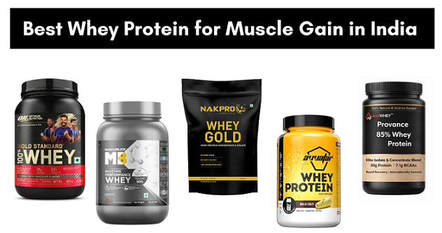 best whey protein for muscle gain in india