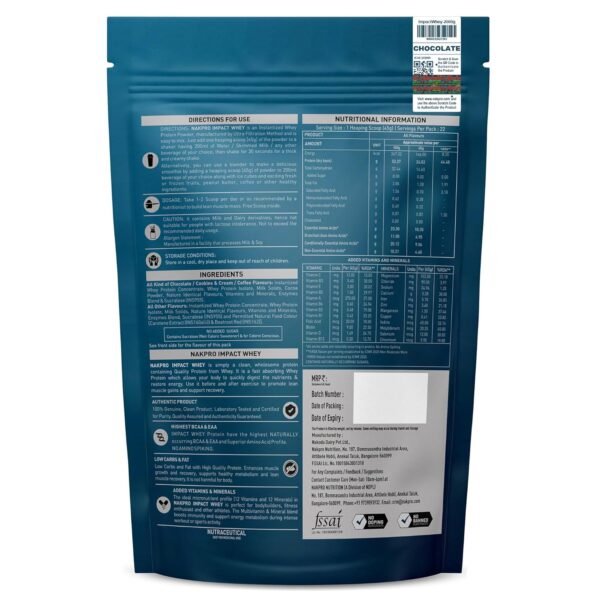 Nakpro Impact Whey Protein Chocolate 1kg