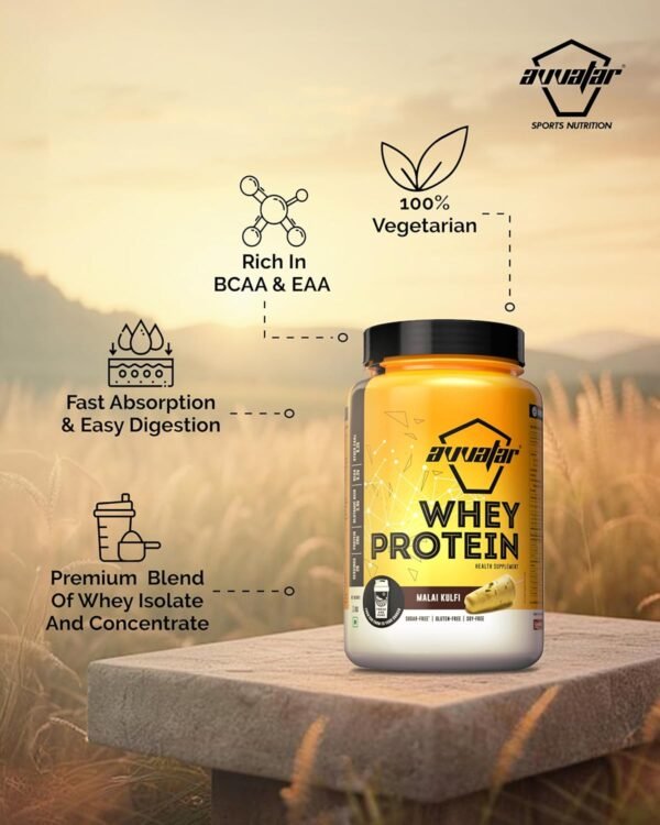 Avvatar Whey Protein Malai Kulfi 1kg