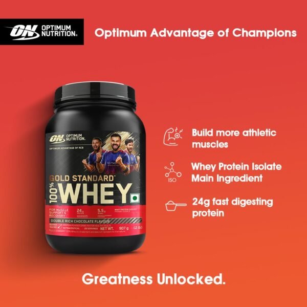 on4 ON Gold Standard Whey Double Rich Chocolate 907g