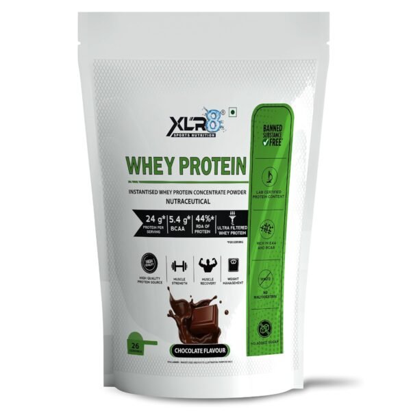 XLR8 Whey Protein Powder 907g Chocolate | 24g Protein & 5.4g BCAA | Authentic Product