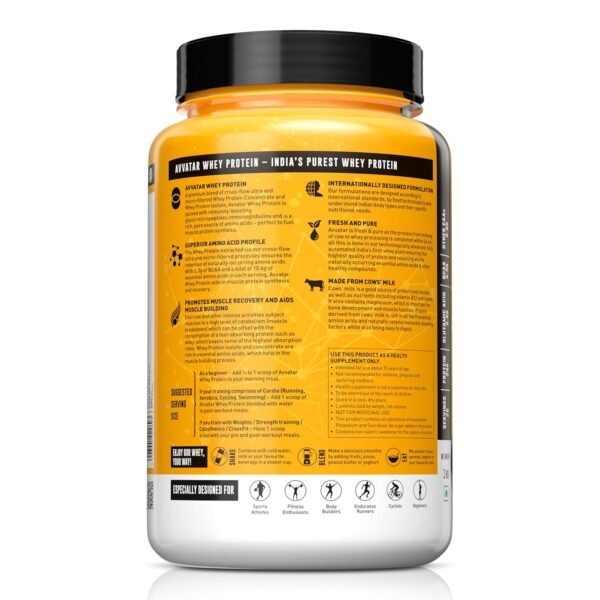 Avvatar Whey Protein Cafe Mocha Swirl 1kg | 24g Protein | Whey Isolate & Concentrate Blend