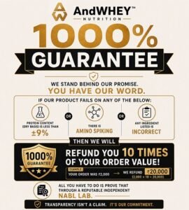 Purest whey protein with guaranteed refund