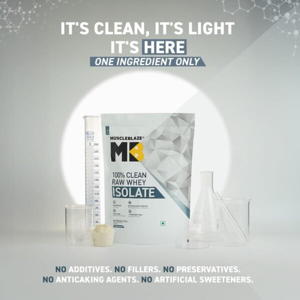 MuscleBlaze 100% Clean Raw Whey Protein Isolate (1kg, Unflavoured) – Lowest Price Online