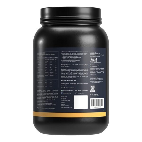 711UxhkWkCL._SL1500_ Nutrabay Gold 100% Whey Protein Concentrate – 1kg (Rich Chocolate Crème)