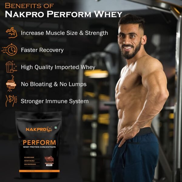 NAKPRO Perform Whey Protein Concentrate - Double Rich Chocolate (1kg)