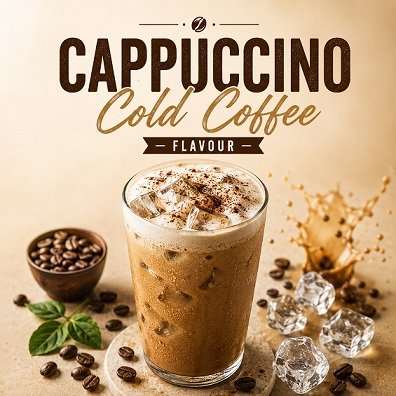 CAPPUCCINO COLD COFFEE FLAVOUR IMAGE Best coffee flavour whey protein. Cappuccino cold coffee whey