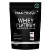 NAKPRO Platinum unflavoured whey protein isolate tub. Finding the best whey protien in india for clean muscle gains on a budget.