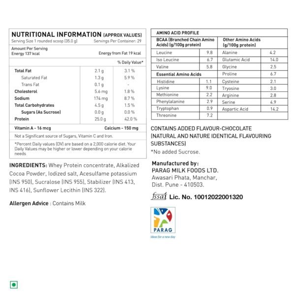 Avvatar 100% Performance Whey Protein (1 kg, Belgian Chocolate)
