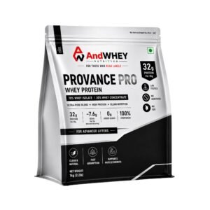AndWhey Provance Pro Whey Protein 1kg pouch 32g protein